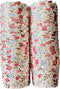 Paper Baking Cups, Greaseproof Disposable Cupcake Liners (Large Cups, 50-Pack), Floral Design