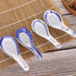 VanEnjoy Set of 4 Blue and White Ceramic Soup Spoons - Chinese/Japanese Tradition