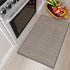 Lahome Farmhouse Kitchen Entryway Rug, 2x3 Washable Door Mat for Indoor Entrance, Non-Slip Grey Carpet for Front Door