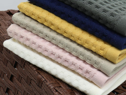 6 Pack Rags,13" 13" Mia'sDream Cotton Waffle Wash Cloths for Showering Face Body, Premium Qualit Thin Washcloths Face