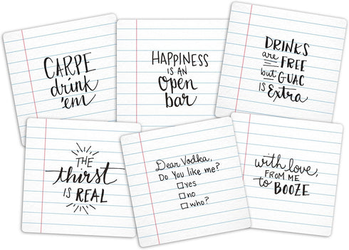 Fred & Friends NOTED Coasters, Set of 6