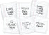 Fred & Friends NOTED Coasters, Set of 6