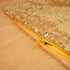 YOUR SMILE Pack of 2 New Luxury Series Gold Blink Decorative Sequin & Comfy Satin Throw Pillow Cover, 18" x 18"