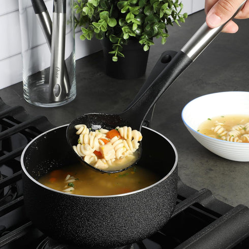 Oster Baldwyn 12" Nylon Ladle - Black w/Stainless Steel Handle