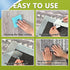16Pcs Non-Slip Rug Carpet Grippers, Large Reusable Tape Pads, Strong Adhesive, Removable Double-Sided Strips