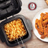 OVENTE Electric Deep Fryer 1.5 Liter Capacity with Lid, Removable Frying Basket, Adjustable Temperature, Silver