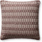 Loloi Poe 18'' x 18'' Burgundy Pillow Cover with Down