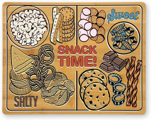 Snack Time Cutting Board, 11x14 Inch, Bamboo, Farberware
