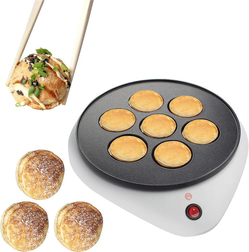 MasterChef Electric Ebelskiver Maker - Delicious Homemade Takoyaki, Donut Holes, Cake Pops, Aebleskivers - Nonstick
