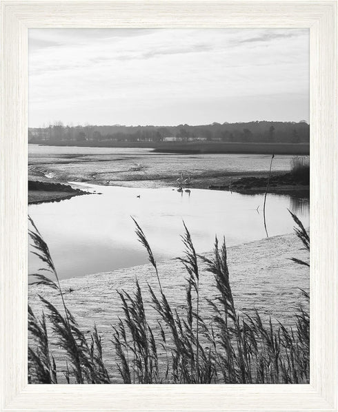 MCS Museum Poster Frame 16x20, White Woodgrain, Vertical & Horizontal Wall Hanging for Photos & Art Prints