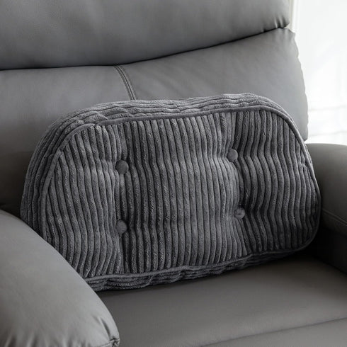 HIGOGOGO Lumbar Support Pillow for Recliner Chair/Accent Chair/Couch/Office Chair, Tufted Corduroy Back