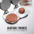 Weston Burger Press, Makes 4 1/2" Diameter Patties for Hamburger, Crab Cakes, Sausage, Non-Stick Heavy-Duty