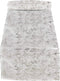 SARO LIFESTYLE Bottega Collection Foil Print Design Table Runner, 15" x 90", Silver Color