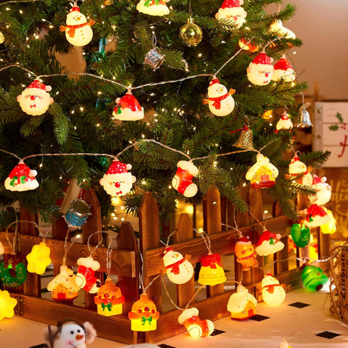 9.8FT 20 8 2025 LOLStar Christmas String Lights Decorations, LED Christmas Fairy Lights, Battery Operated (Not