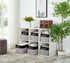 DECOMOMO Fabric Storage Bins, Large Decorative Closet Organizer Bins with Handles for Nursery and Toy Storage, Grey and
