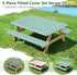 72x30 Inches 3 Set Picnic Table Cover with Bench Covers and Bag, Camping Table Camping Essentials Cover with Elastic