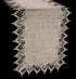 Neutral Earth Tones Lace Long Table Runner, Dresser Scarf, Rustic Bohemian Décor (16Wx72L)