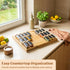 4 3" 12" 24" EDELHAUS Bamboo Spice Drawer Organizer - Expandable Tier Spice Rack (Need Deep Drawer) to Wide, Seasoning