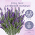 Butterfly Craze Lifelike Artificial Lavender Plants - 8-Piece Bundle for Crafting, Home Decor, Weddings
