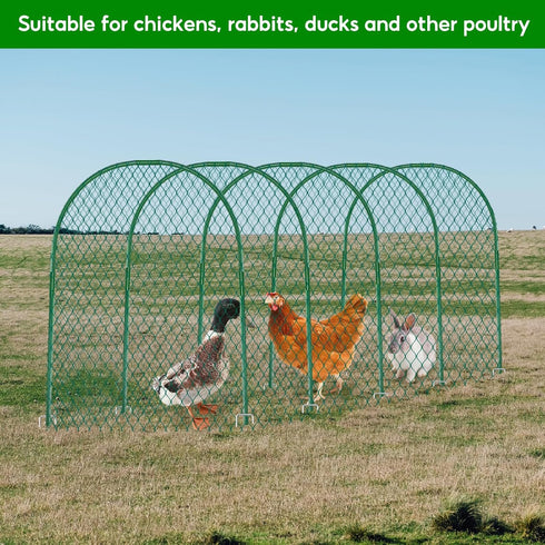 15731 Inches UNIFAMILY Chicken Tunnel, Chicken Coop Run, Chicken Tunnels for Outside Yard, Easy Installation Tunnel
