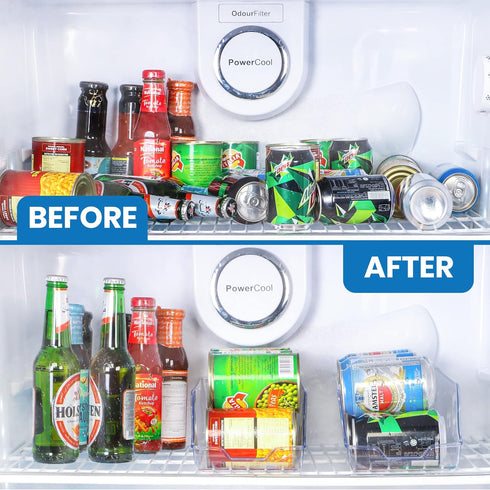 Utopia Kitchen Can Organizer for Pantry (Pack of 2) - Soda Can Storage Organizer for Fridge & Freezer, Holds Food &