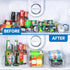 Utopia Kitchen Clear Soda Can Organizer, Set of 4 Drink Organizer Bins for Fridge or Countertop, Soda Can Dispenser