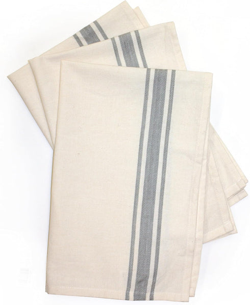 Aunt Martha's Gray Striped Dish Towels, Set of 3 ($4.10 each)