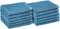 Amazon Basics Soft Cotton Washcloths, Quick-Dry, 12" x 12", 12-Pack, Lake Blue