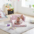 2-in-1 Ulax furniture Kids Convertible Sofas Children Flip-Out Sofa - to Lounge Chair (Pink Unicorn)