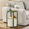 TUTOTAK Small Side Table, Oval End Table, Night Stand, Bedside Table, Sofa