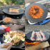 Korean Style BBQ Grill Pan for Stove Top, 13" Round Griddle with Double Bottom, Non-Stick Coating