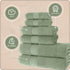 Sets 2 2 2 Set, MAURA Basics Bath Towel for Bathroom with Hanging Hook Loops. Bath Towels, Hand Towels, Washcloths