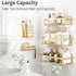 5 Pack Set, Liuoud Shower Caddy Organizer Rack Shelf for Inside Shower, Self Adhesive Wall Storage Basket Rustproof