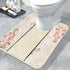Popular Bath Contour Bath Rug, Madeline Collection, 23" x 10.5", Beige/Pink