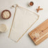 14 10.5-Inches HIC Kitchen Tapered-Shaped Oat Milk Bag, Natural Unbleached Cotton, x
