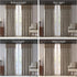 Madison Park Aubrey 2 Panel Curtain - Faux Silk Paisley Jacquard, 50x84, Taupe, Room Darkening