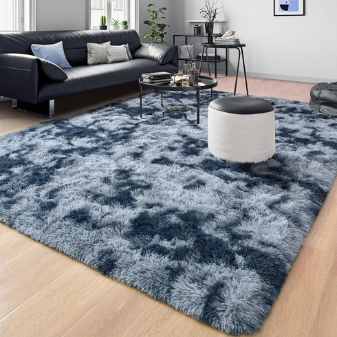 Tepook Soft Fluffy Rugs for Bedroom, 4x6 Area Rug for Living Room, Plush Throw Rug with Non-Slip Bottom
