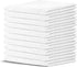 Crystal Ridge 10 Pack 12 x12 Cotton Wash Cloths - Washcloths for Showering, Face and Body, Soft and Highly Absorbent