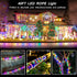 Lights-40Ft 120 8 Dimmable/Timer LED Rope Lights Battery Operated String LEDs Modes Outdoor Waterproof Fairy Lights