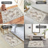 HEBE Washable Area Rug 2'x3', Non Slip Soft Distressed Medallion Bedroom Rug for Boho Living Room, Vintage Entryway