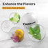 Silicone Ice Molds Set of 2, Circle Ice Cube Molds for Large Round Ice Balls, Includes Extra Cocktail Recipes