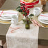 DII Holiday Dining Table Linen, Sparkle Metallic Kitchen Décor, Table Runner 14x72, Jacquard Snowflakes