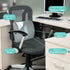 SAMSONITE Lumbar Support Pillow for Office Chair and Car Seat, Memory Foam, Gray