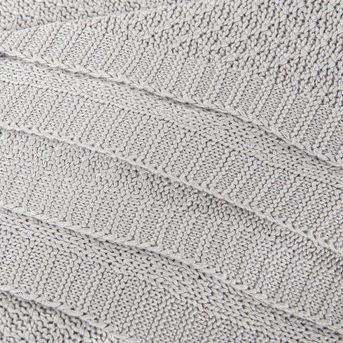 60x80 Inches NTBAY Cable Knit Cooling Bed Blanket, Soft and Breathable Oversized Twin Bed Blanket Made from Rayon