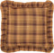 VHC Brands Prescott Plaid Cotton Rustic Square Pillow, 16x16 Filled Bedding Accessory