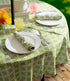 DII Green Lattice Outdoor Tabletop, 60" Round, Stain Resistant & Waterproof with Zipper, Green