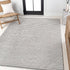 JONATHAN Y Aarhus High-Low Striped Indoor/Outdoor Area Rug 3x5, Gray/Ivory, Minimalist Geometric,