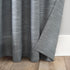 Clean Window Sheer Curtain Panel, 50" W x 96" L, Vintage Blue, Basketweave Anti-Dust Allergy/Pet Friendly