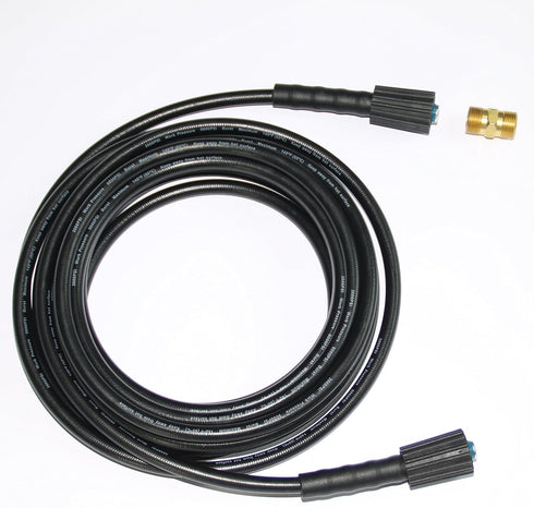 XZT 50FT 1/4-inch Anti-Kink High Pressure Washer Hose with Adapter, 3000PSI Extension Hose for Most Brands