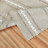 52x52 inch NEWISHER Rustic Farmhouse Embroidered Square Tablecloth Jacquard Striped Table Cloth Linen Texture Washable